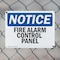 Signmission Fire Alarm Control Panel OSHA Notice Sign, Plastic, 10in W x 7in L, 2PK OS-2PACK-NS-P-710-L-12521 - alternate 2